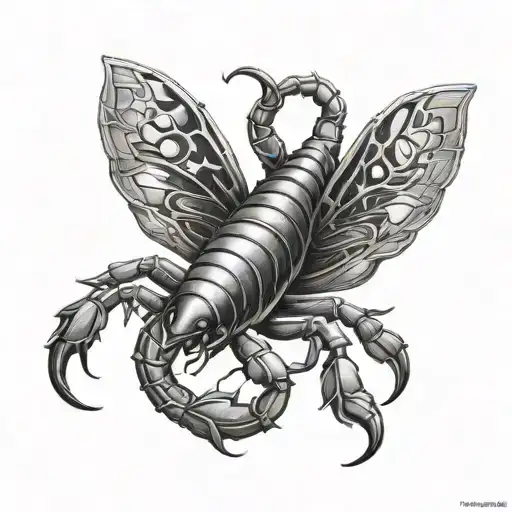 Scorpion With Butterfly Wing