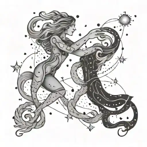 Aquarius Constellation Merging Together