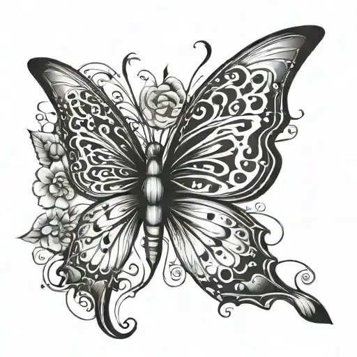 Arrow With Butterfly In The Middle And 2006 In The Butterfly