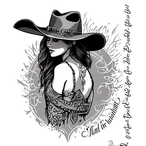 Western Back Tattoo With 2014 Written For Women