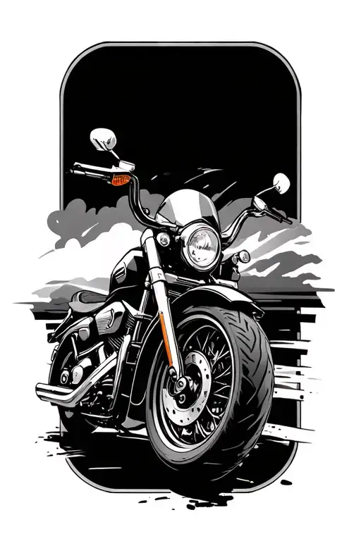 Motorcycle Fine Lining Meaningful