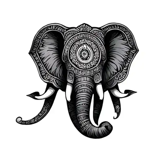 Hamsa Shaped Like An Elephant