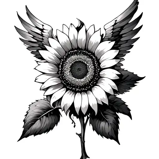 Icarus Falling Sunflower Instead Of Sun