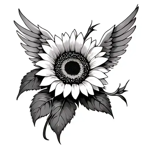 Icarus Falling Sunflower