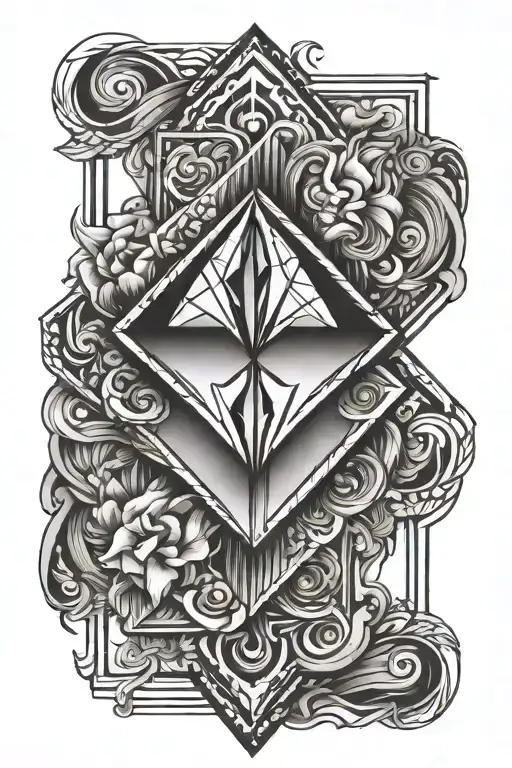 Diamond Shaped Line Outlining