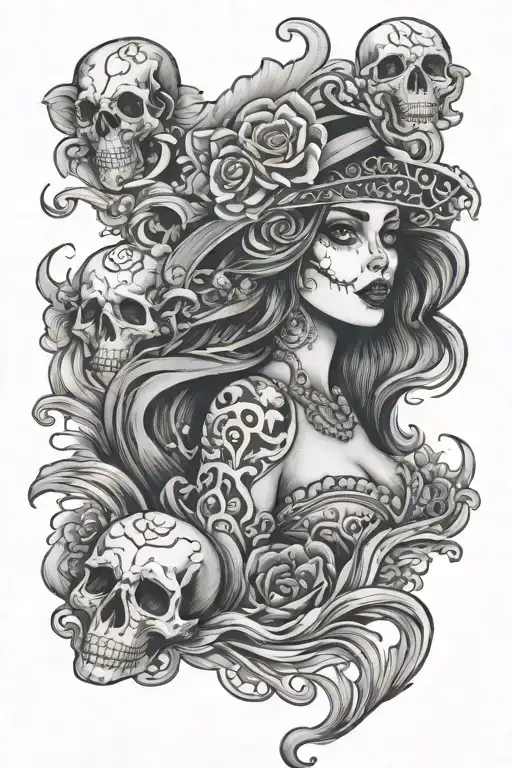 Catrina In The Ocean Scene