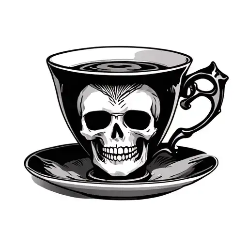 Teacup With Skeleton Inside