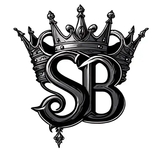 Curse Of Initials Sb With King Crown