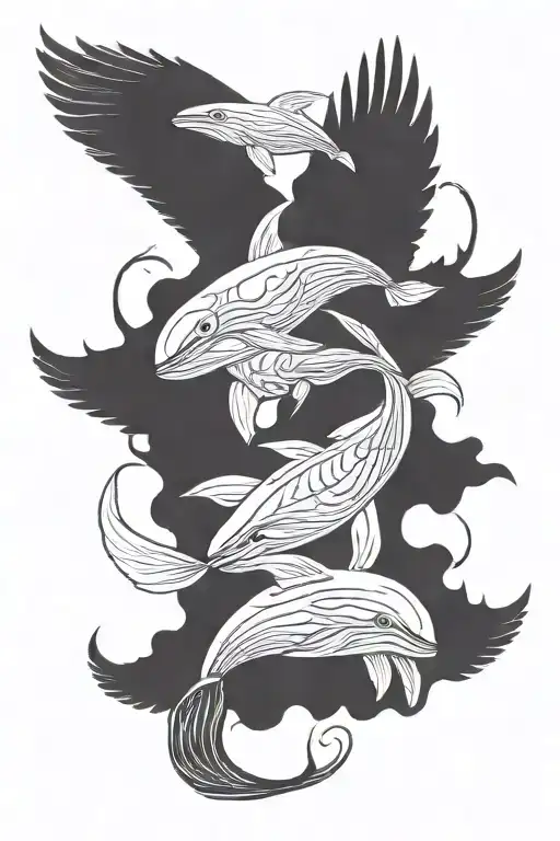 Whale Horse And Wings