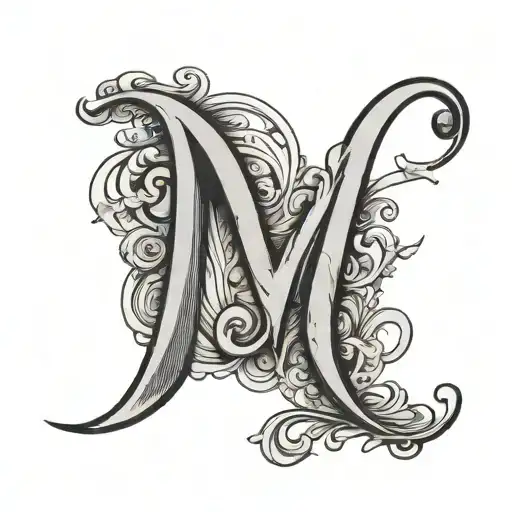 Script Letter M