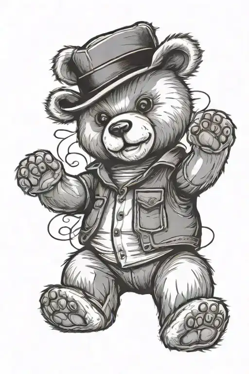 Bad Teddy Bear Sitting