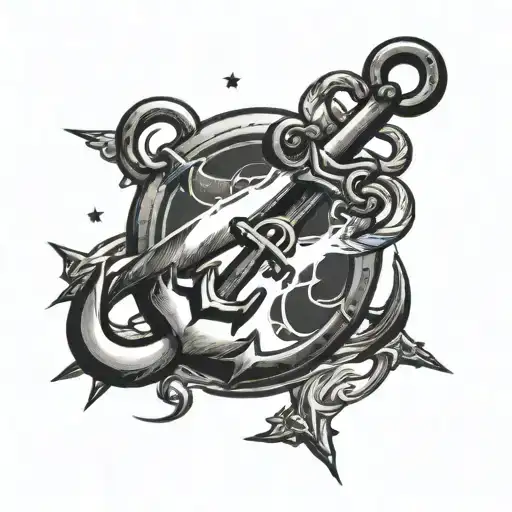 Anchor And Thunder Lightning