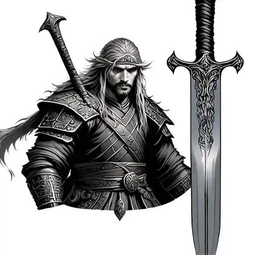 Thorfinn Dagger And Samurai Warrior