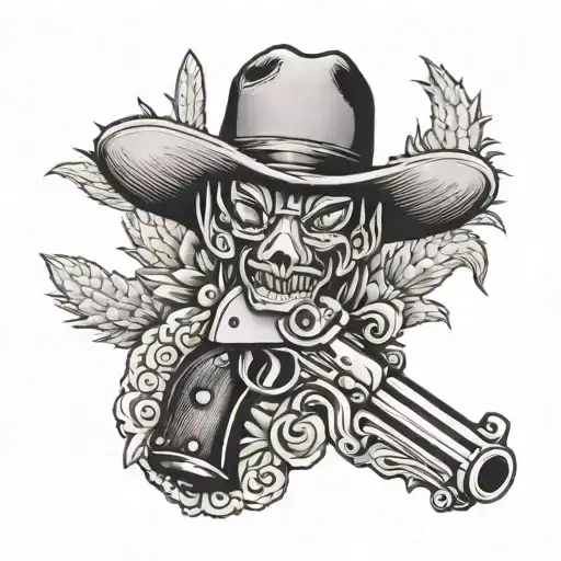 Cowboy Cactus Pistols Traditional