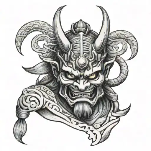 Samurai Oni Mask