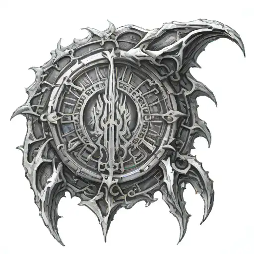 Barad Dur Surrounded By Inscription On The Ring Of Power