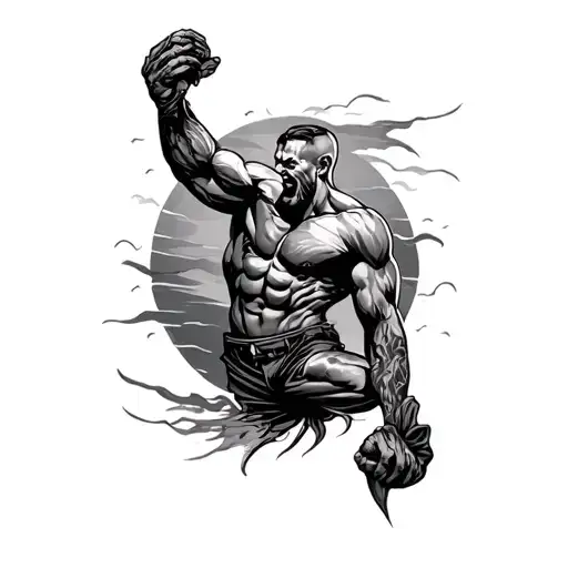 Struggle And Persevere Strength Manly Rise