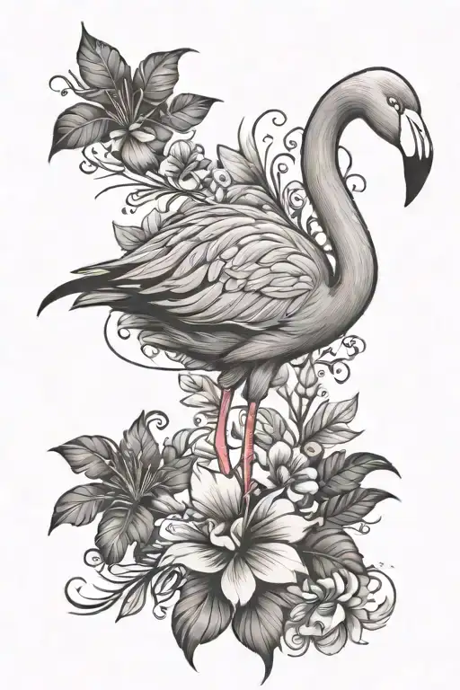 Flamingo And Floral Patterns