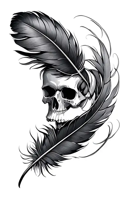 Feather Skull