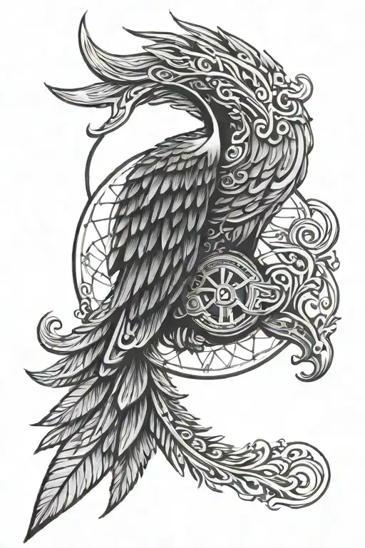 Simple Viking Valkyrie Wings With Space For Vegvisir Symbol