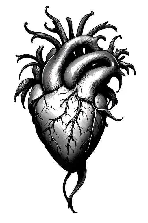 Heart Sketch With Double Digital