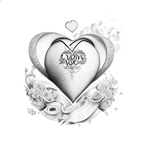 A Heart-shaped Vinyl Record With The Lyrics Of Your Favorite Love Song