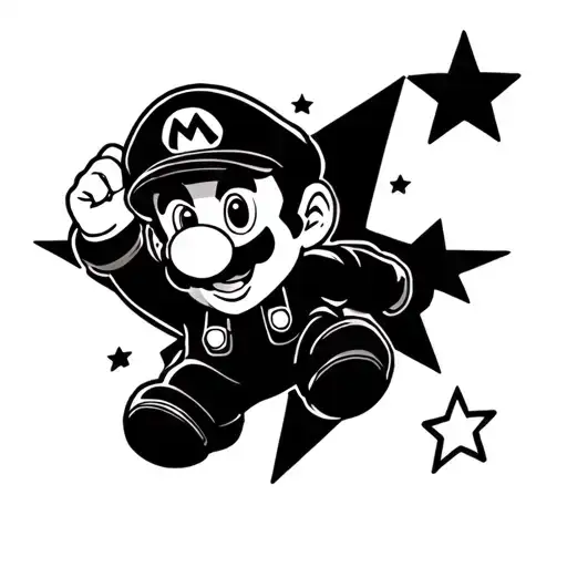 Mario Bros And Star Mario