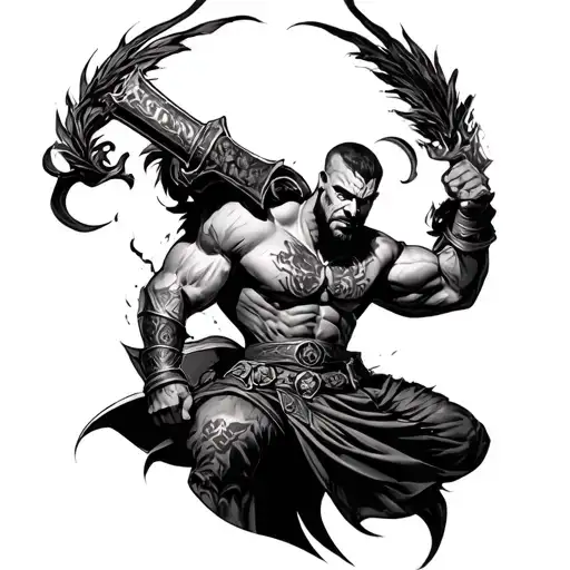 Michael Archangle Warrior Wielding