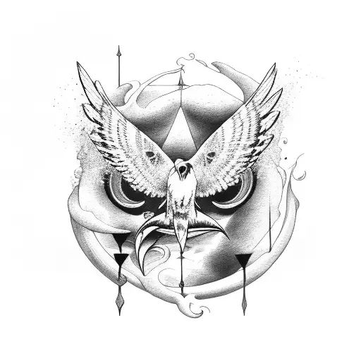 Ocean Waves And Hawk