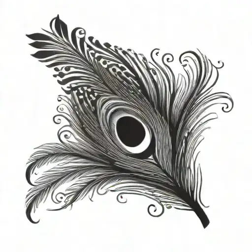 Shree Krishna Peacock Feather