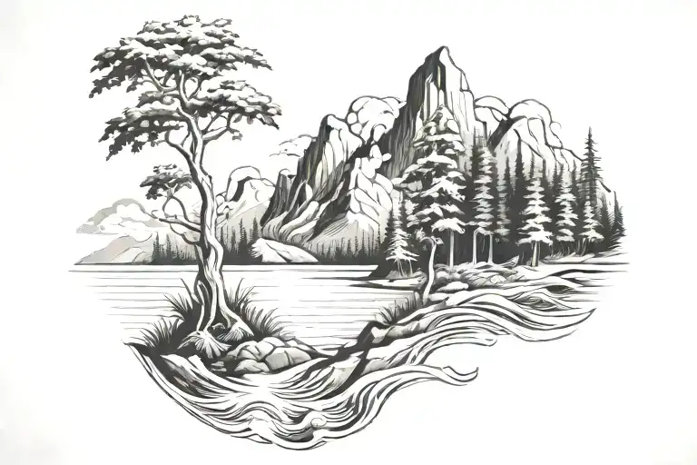 Trees Beach Mountain