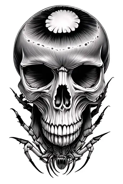 Skull Spider Mushroom