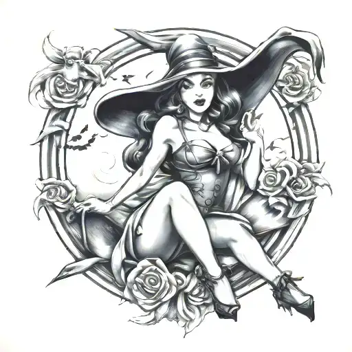 Pin Up Witch