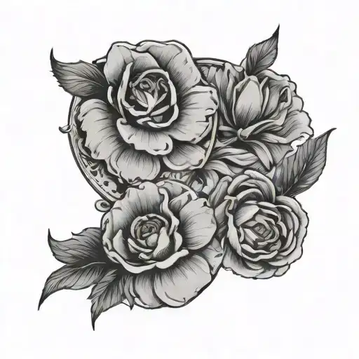 Circle Flower Aries And Pisces