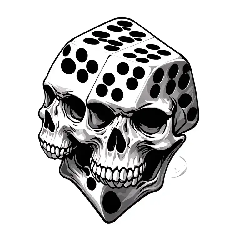Skulls Tumbling Dice