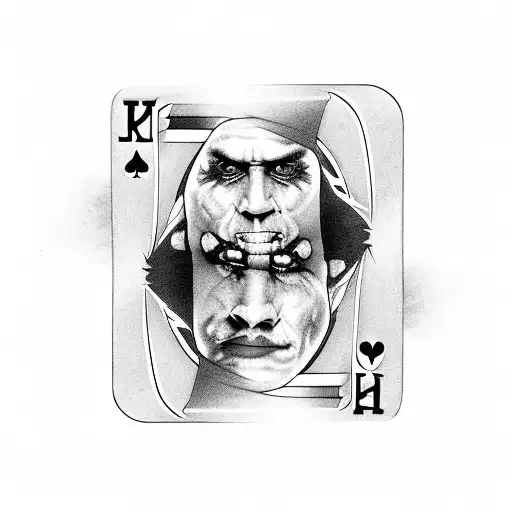 A Deck Of Racing Cards With The Joker As The King