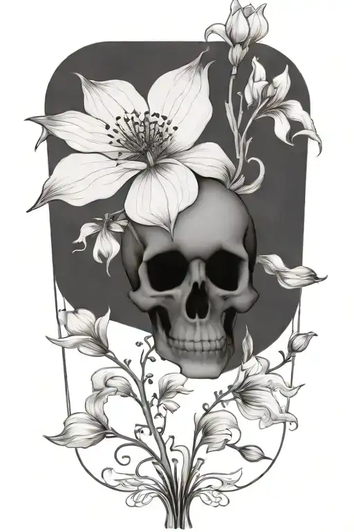 Skeleton Flowers Blooming