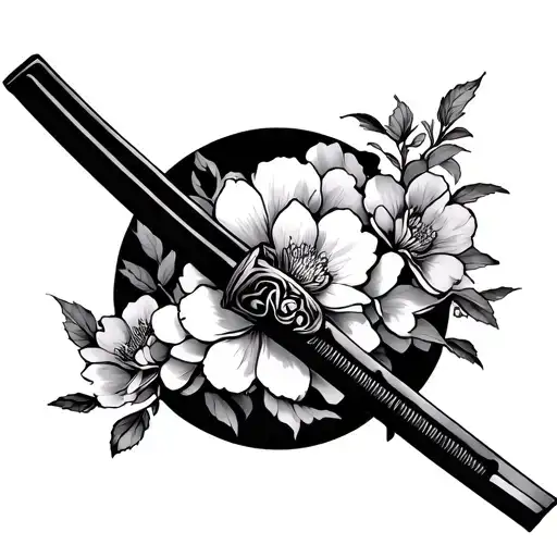 Katana And Sakura