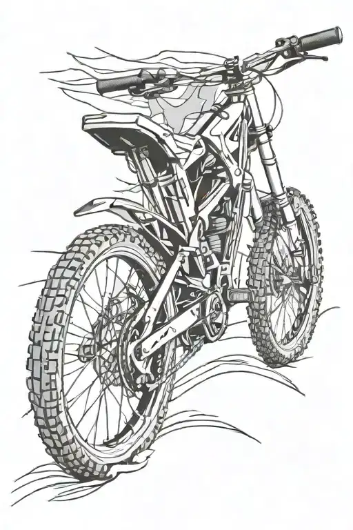 Mountain Bike With Superbike Shadow