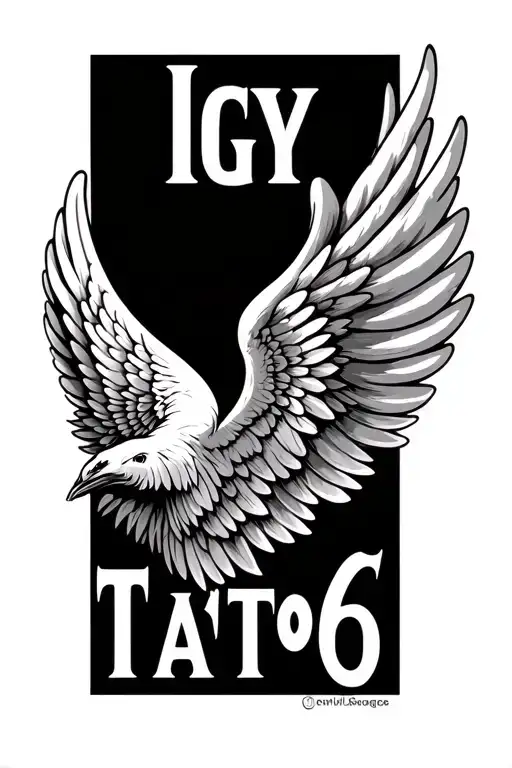 Angle Wings With Uncle Text 'Igy6' Us