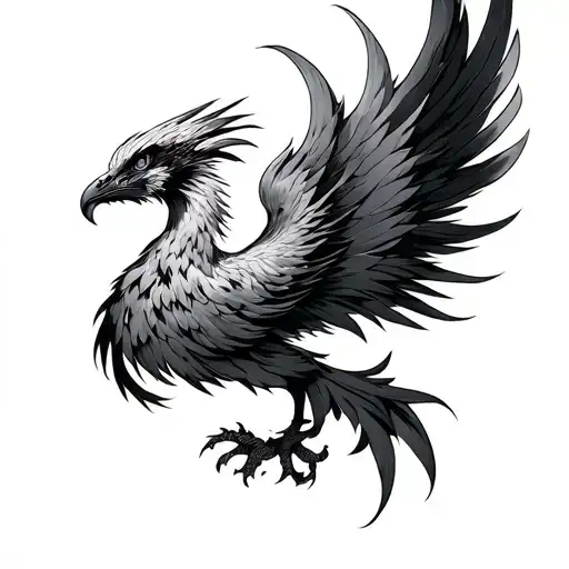 Phoenix With Onamori In The Tail