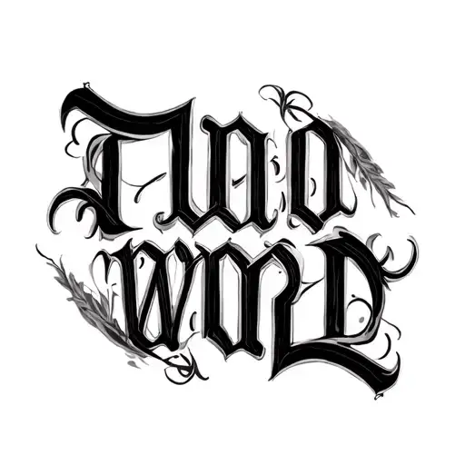 Two Word Ambigram Generator