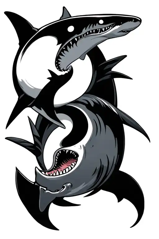 Shark Ying And Yang
