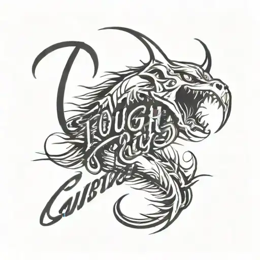 Tough Guy Cursive Writing With Claw Marks Reveling