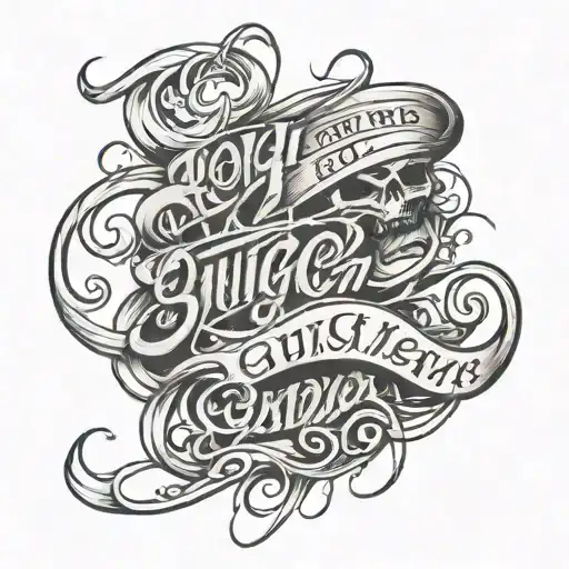 Tough Guy Cursive Writing With Claw Marks Around It