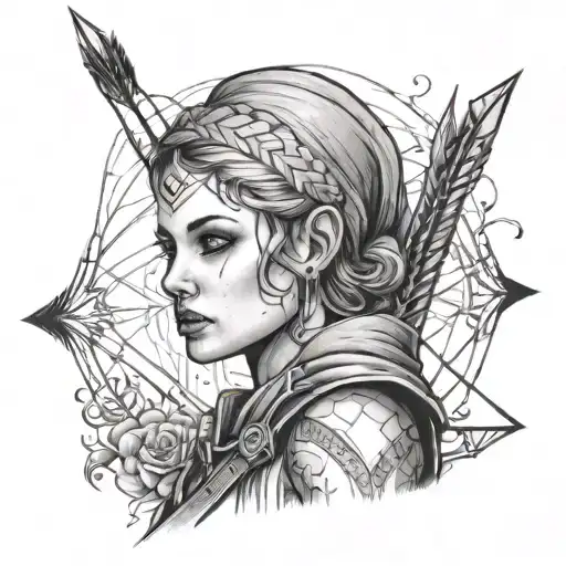 Woman With An Arrow In Her Head
