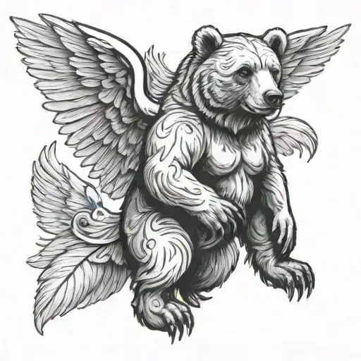 Bear With Angel Wings