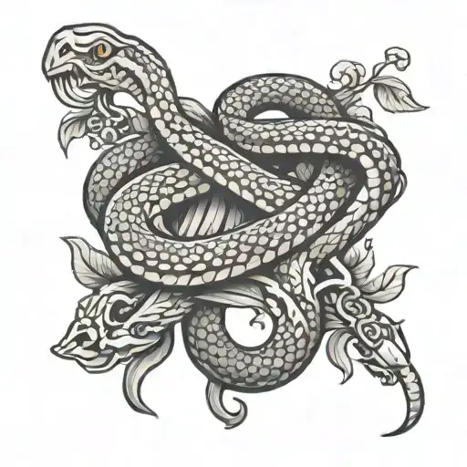 Snake And Rosary