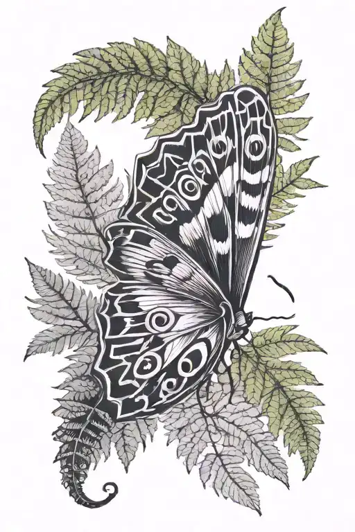 Moth And Fern Leaf Morphing