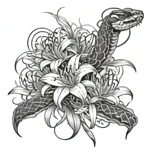 Snake And Spider Lilies